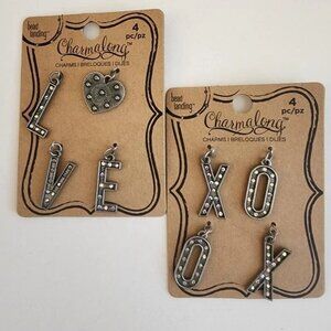 Bead Landing Charmalong Rhinestone Dangle Charm Pendants, Jewelry Making Charms